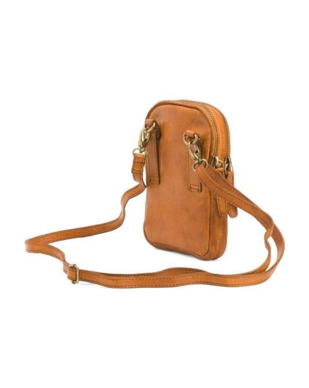 Vilenca Holland Crossbody Purse Bag Tan Woven Leather 5.5"Wide x 7.5"High Italy